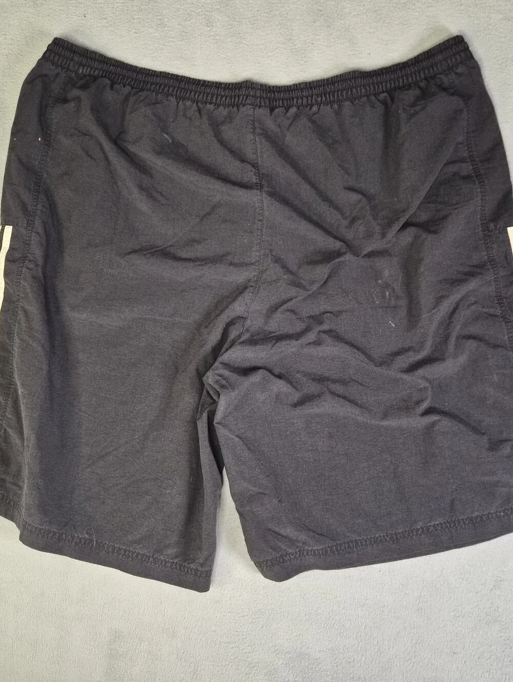 Adidas black shorts with white stripes Size mens XXL #athletic #stripes